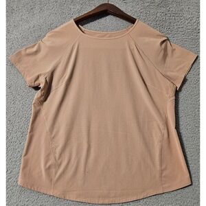 Lululemon Short Sleeve Running Shirt Womens 6 Pink Lightweight LW3FFZS